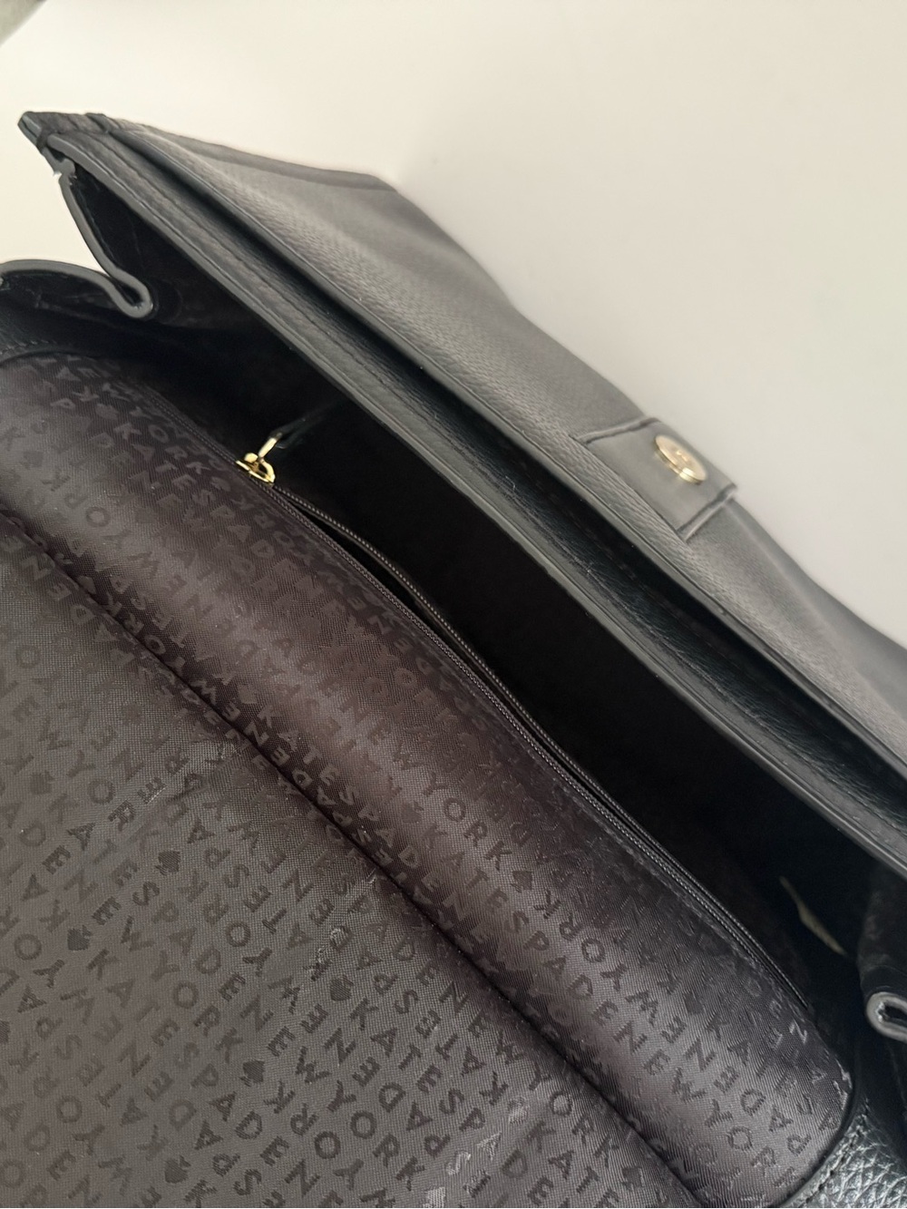Kate Spade Black Leather Top-Handle Satchel - Picture 13 of 16